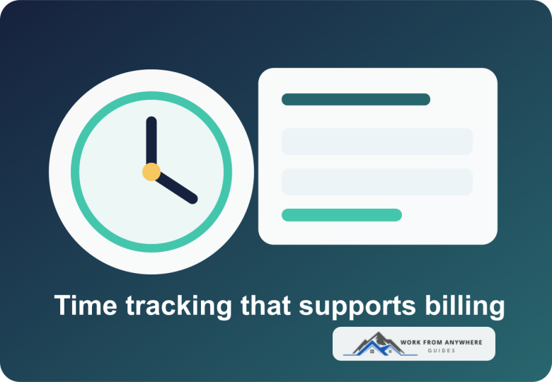 Illustration of time tracking connected to freelancer billing