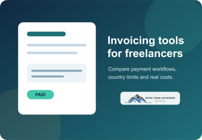Illustration of an invoice and payment workflow for freelancers