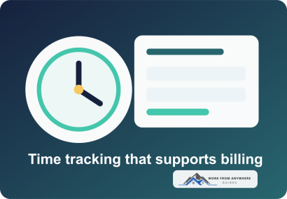 Illustration of time tracking connected to freelancer billing